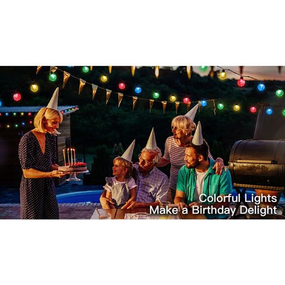 Suddus Solar String Lights 2 Pack 60 LED Multicolor Waterproof Outdoor Patio - Picture 6 of 12